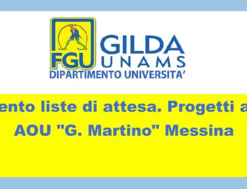 Abbattimento liste di attesa. Progetti anno 2022 AOU “G. Martino” Messina