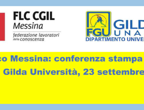 Policlinico Messina: conferenza stampa della Flc Cgil e Gilda Università, 23 settembre 2022
